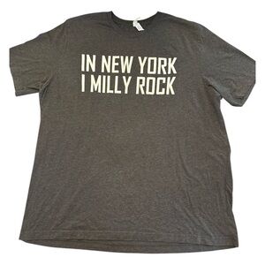 Playboi Carti “In New York I Milly Rock” Shirt Gray 3XL